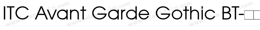 ITC Avant Garde Gothic BT字体转换